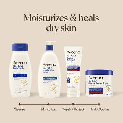 Aveeno Skin Relief Healing Ointment – Allergy-Tested, Fragrance-Free Protectant for Sensitive, Reactive Skin Types
