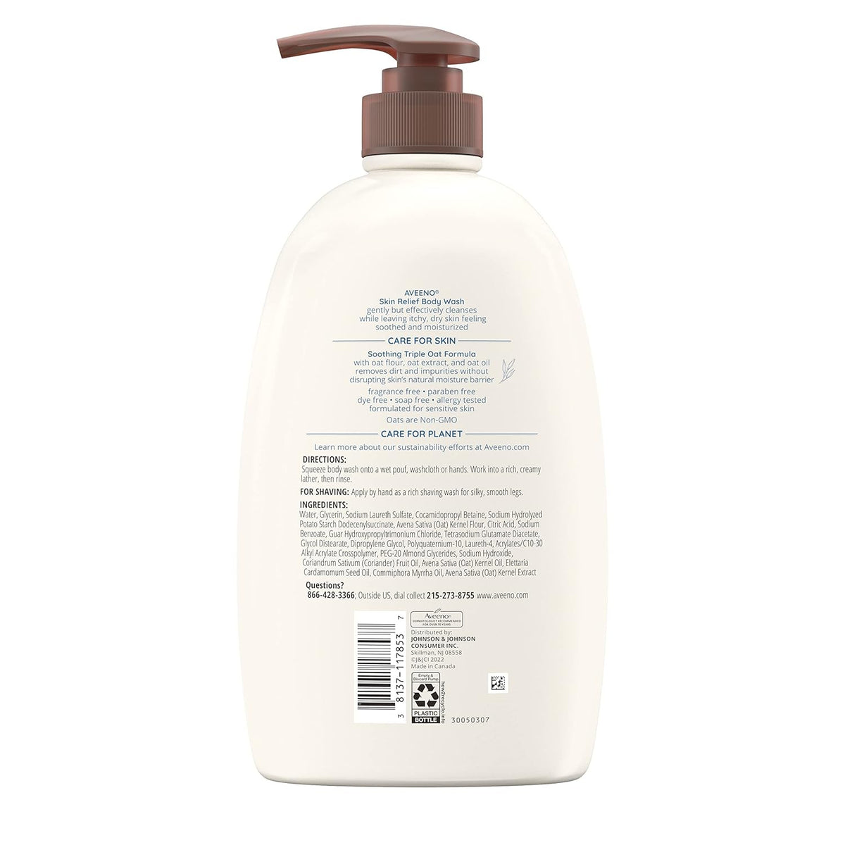 Aveeno Skin Relief Luxury Body Wash – Premium Triple Oat Complex for Refined Sensitive Skin Care