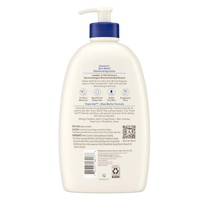 Aveeno Skin Relief Moisturizing Lotion – Gentle Fragrance-Free Family Lotion Safe for Kids and Babies