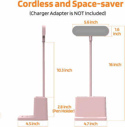 AXX Cute Desk Lamp Pink – Thoughtful Birthday Gift for Her, Kawaii LED Light for Teen Girls and College Students