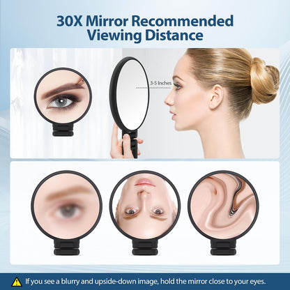 B Beauty Planet Foldable Travel Mirror – Compact Minimalist Accessory for Capsule Grooming Kits