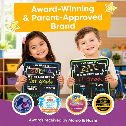 Back to School Week Classroom Activity for Preschool and Kindergarten, Reusable Sign Board for Student Engagement and Photo Time