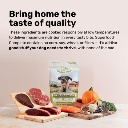 BADLANDS RANCH Air-Dried Beef Dog Food, Thoughtful Gotcha Day Gift Meal for Adopted Dogs, 24 oz