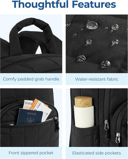 BAGSMART Padded Laptop Backpack for Women – Ergonomic Carry That Eases Shoulder Strain