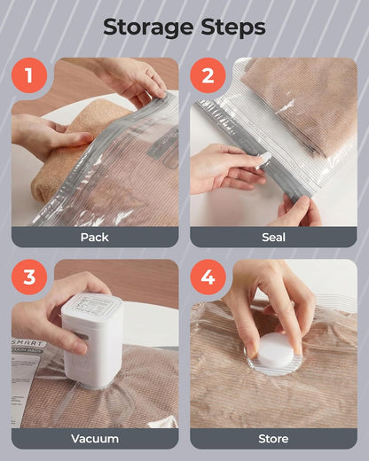BAGSMART Productivity Vacuum Bags – 15-Second Compression System for Faster Business Trip Packing