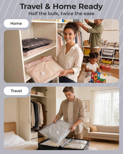 BAGSMART Productivity Vacuum Bags – 15-Second Compression System for Faster Business Trip Packing