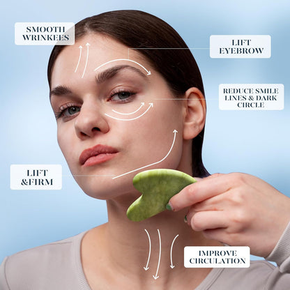 BAIMEI IcyMe Ice Roller and Jade Gua Sha Set – Premium Cryotherapy Duo, Elegant Gift for the Discerning Woman