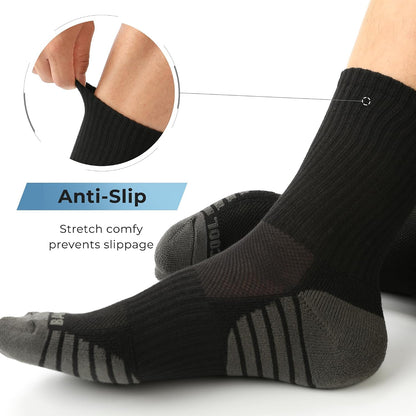 BAMBOO COOL Men's Crew Socks – Understated Bamboo Crews That Pair With Every Sneaker and Boot Without Visual Noise