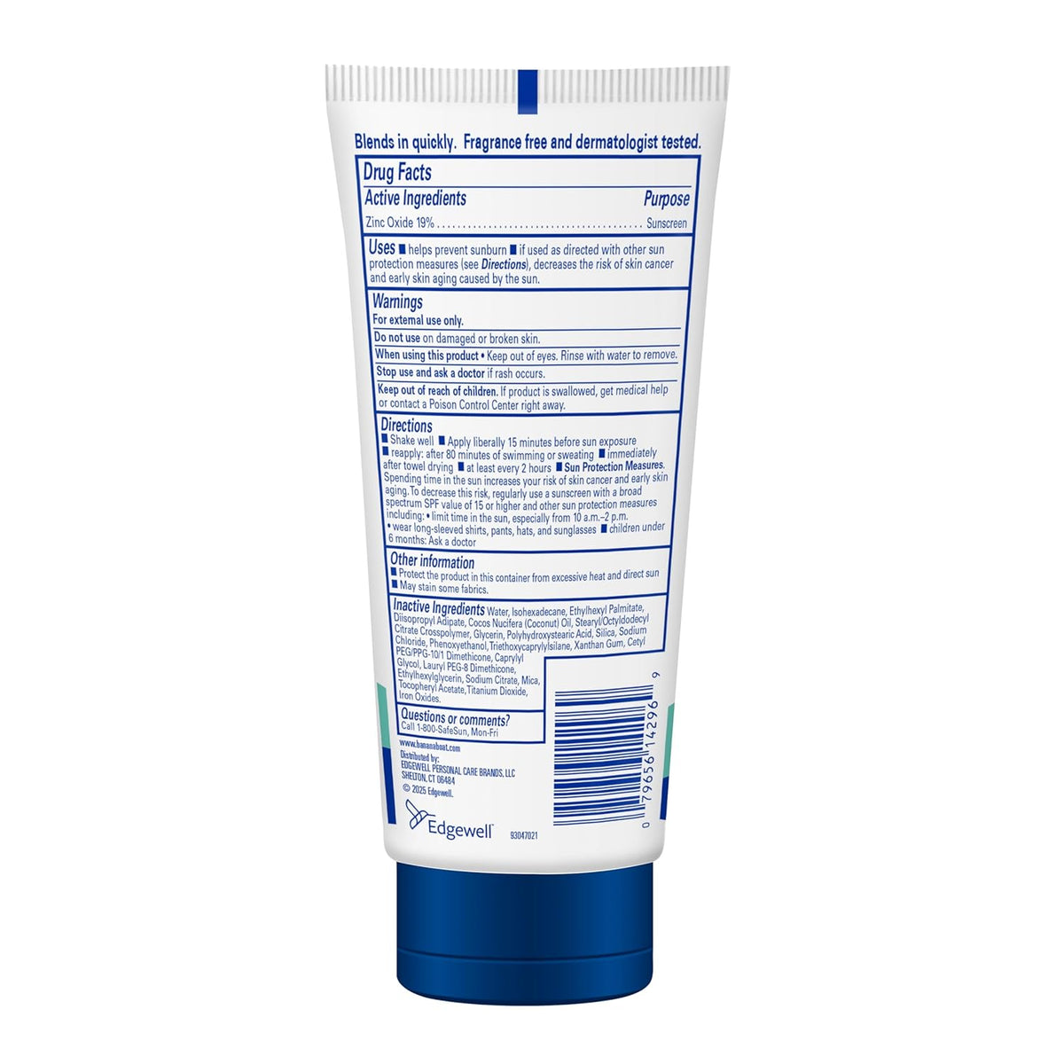 Banana Boat Mineral Sunscreen Lotion SPF 50 – Sensitive Skin Daily Facial Care, Zinc Oxide Non-Comedogenic Broad-Spectrum, 12-Hour Hydration