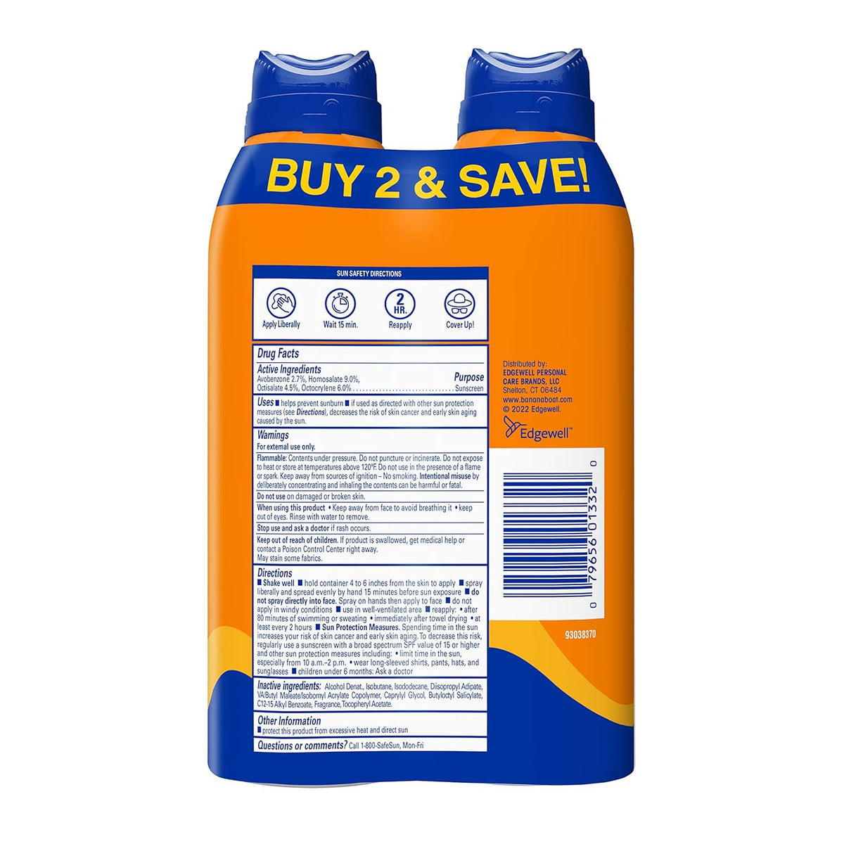 Banana Boat Sport Ultra SPF 50 Sunscreen Spray – Lightweight Sunblock for Daily Wellness Routines and Outdoor Self Care