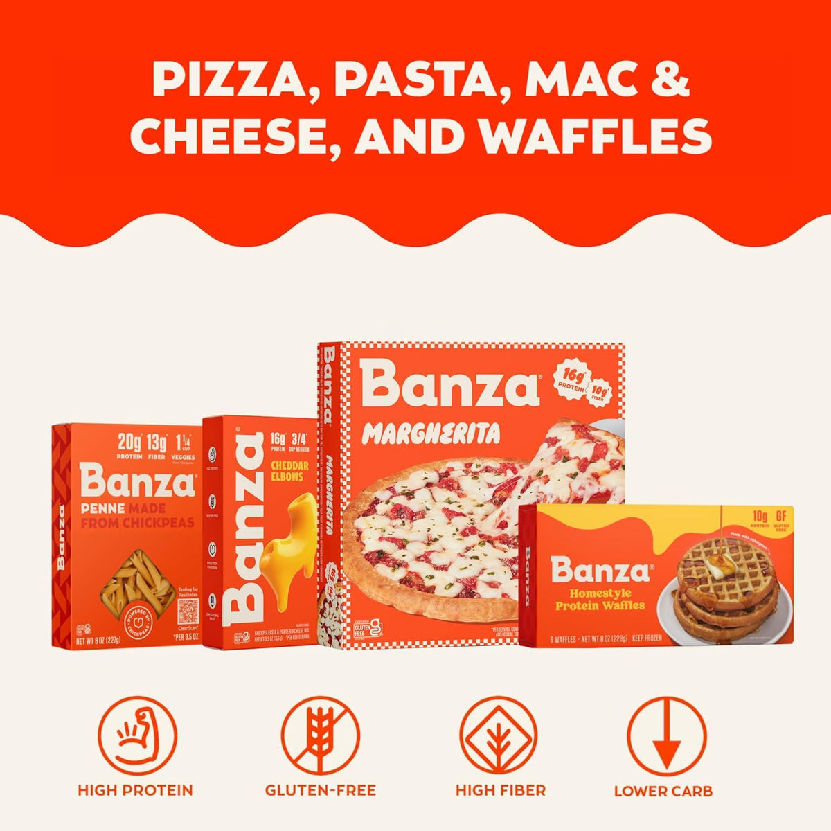Banza Chickpea Spaghetti - Four-Ingredient Clean-Label Pasta for Uncluttered Pantry Staples
