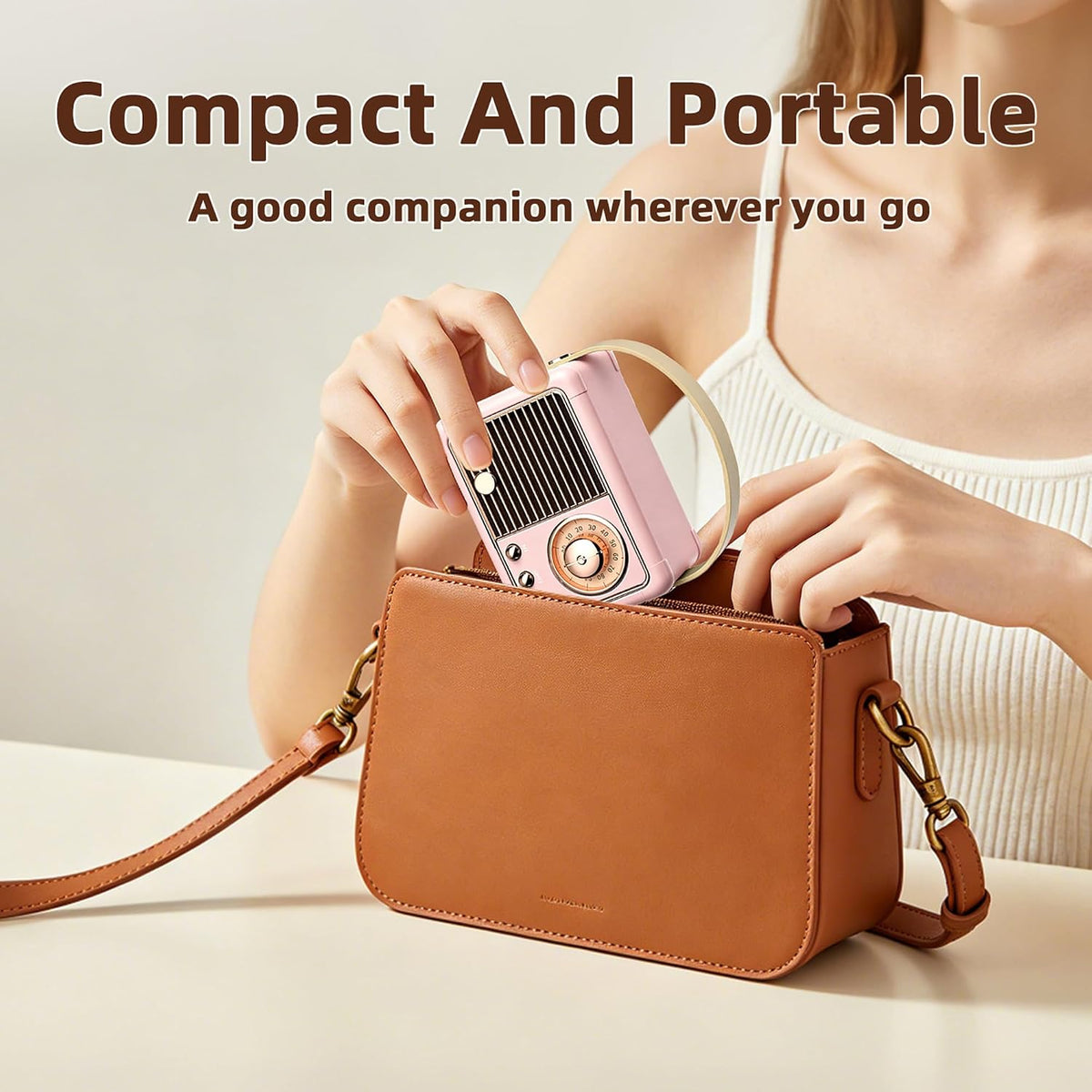 Baolira Retro Bluetooth Speaker – Parent-Approved Gift Speaker for Girls Ages 8 to 14, Durable and Easy-to-Use Wireless Sound