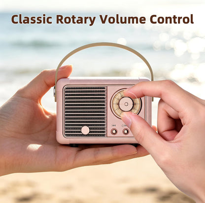 Baolira Retro Bluetooth Speaker – Parent-Approved Gift Speaker for Girls Ages 8 to 14, Durable and Easy-to-Use Wireless Sound