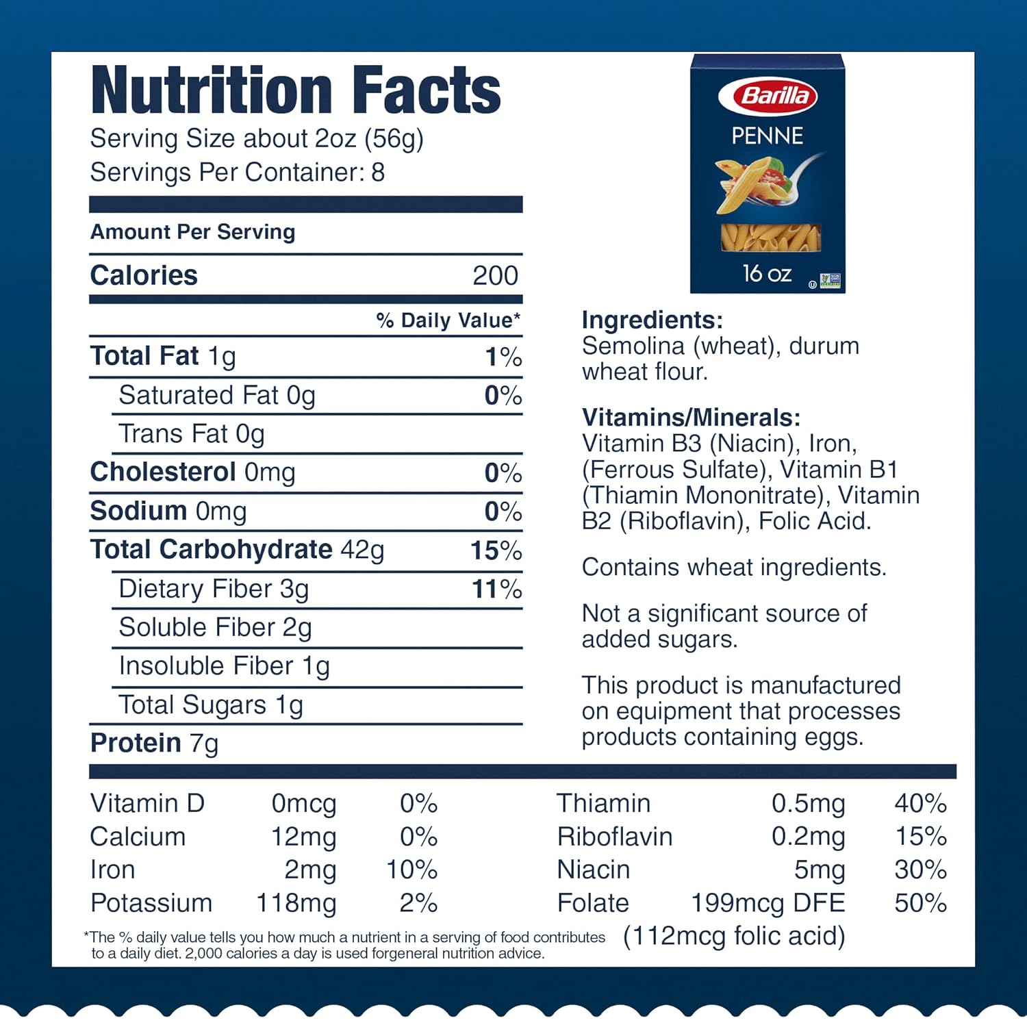 Barilla Penne Pasta, 16 oz Box – Family-Size Pantry Staple Kid-Tested for Picky Eaters