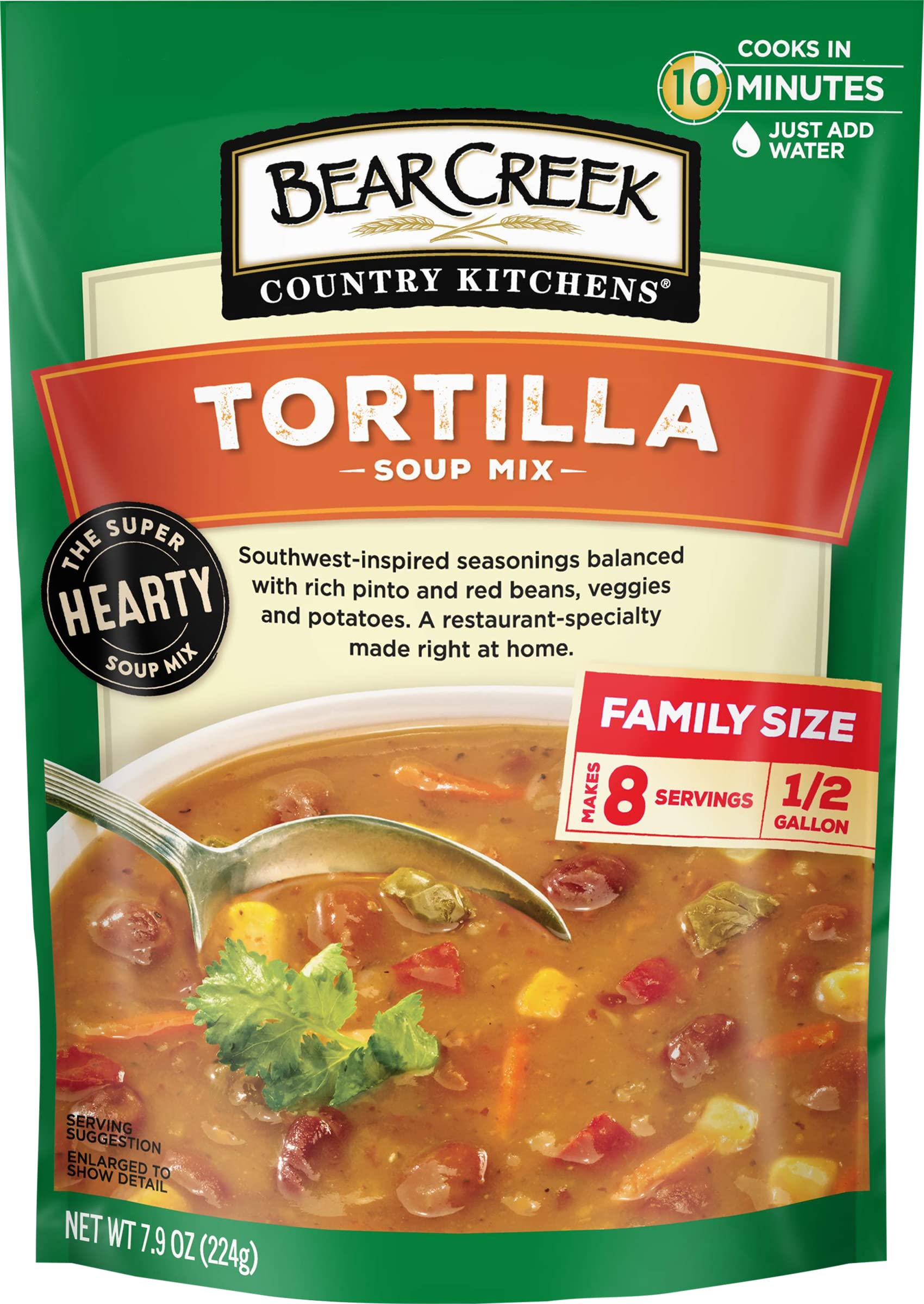 Bear Creek Tortilla Soup Mix – Lightweight Shelf-Stable Meal for Camping Trips and RV Travel