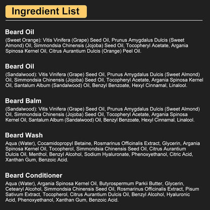 Beard Kit – Housewarming & Stocking Stuffer Gift for the Well-Groomed Man, 10-Piece Set