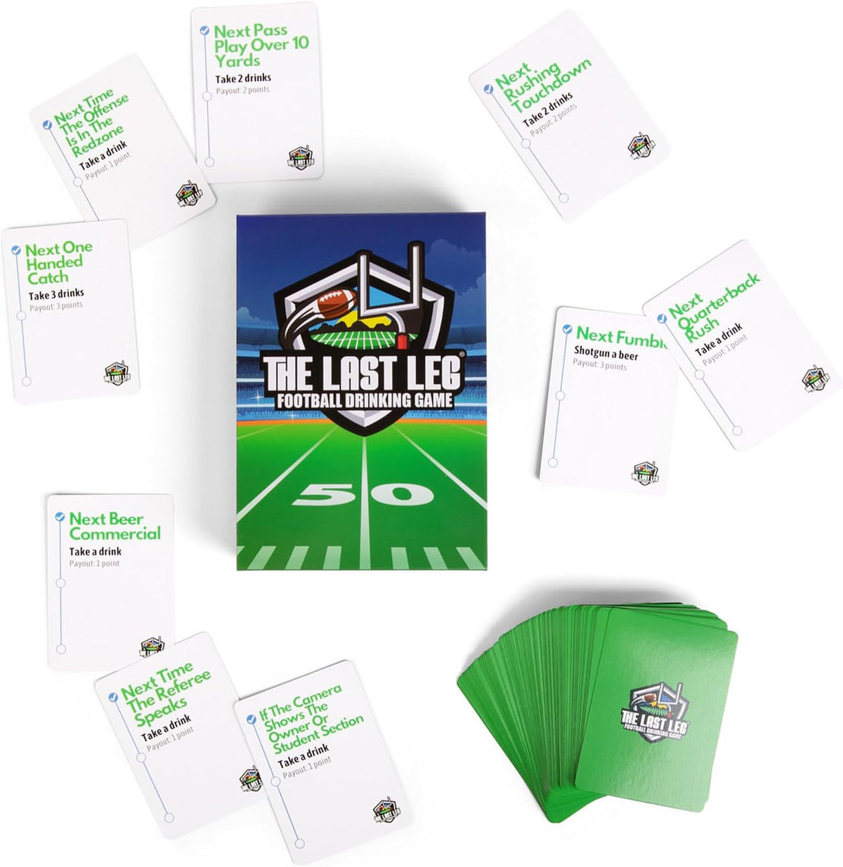Beer Pressure The Last Leg - Funny Holiday Gift Idea for Him, Unique Football Party Game for Men Who Love NFL Watch Parties
