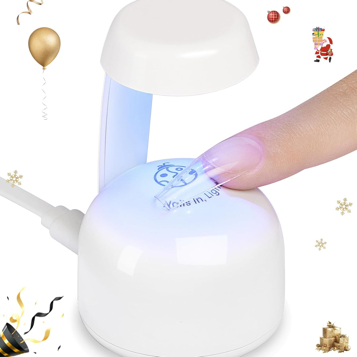 Beetles Mini UV LED Nail Lamp – Self-Care Manicure Tool for Sunday Wind-Down Rituals, Gentle Gel Curing at Home