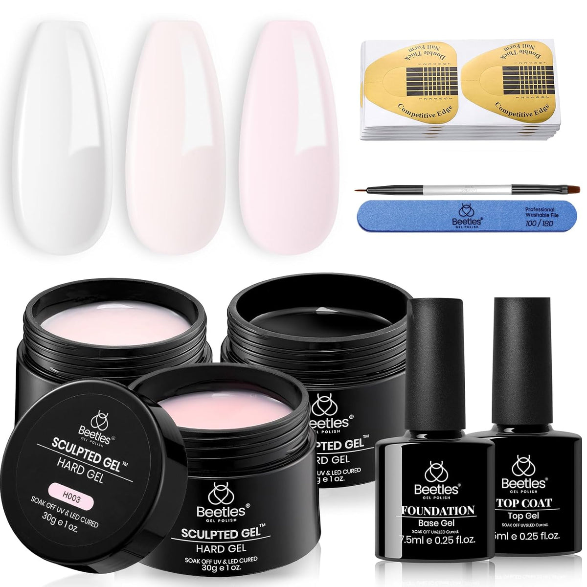 Beetles Self-Care Builder Gel Collection – Low Heat and HEMA-Free Formulas for a Quiet Friday Night Reset