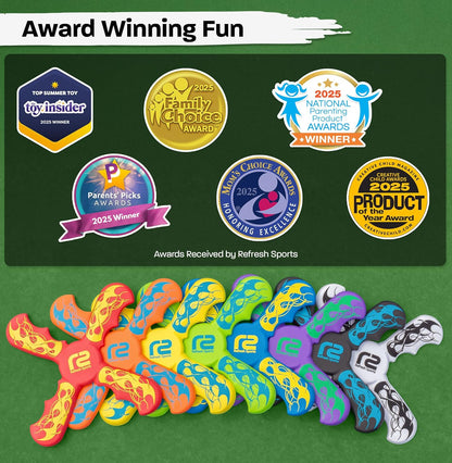Beginner Boomerang for Children Ages 6-12 - Lightweight Foam, Easy Throw and Catch