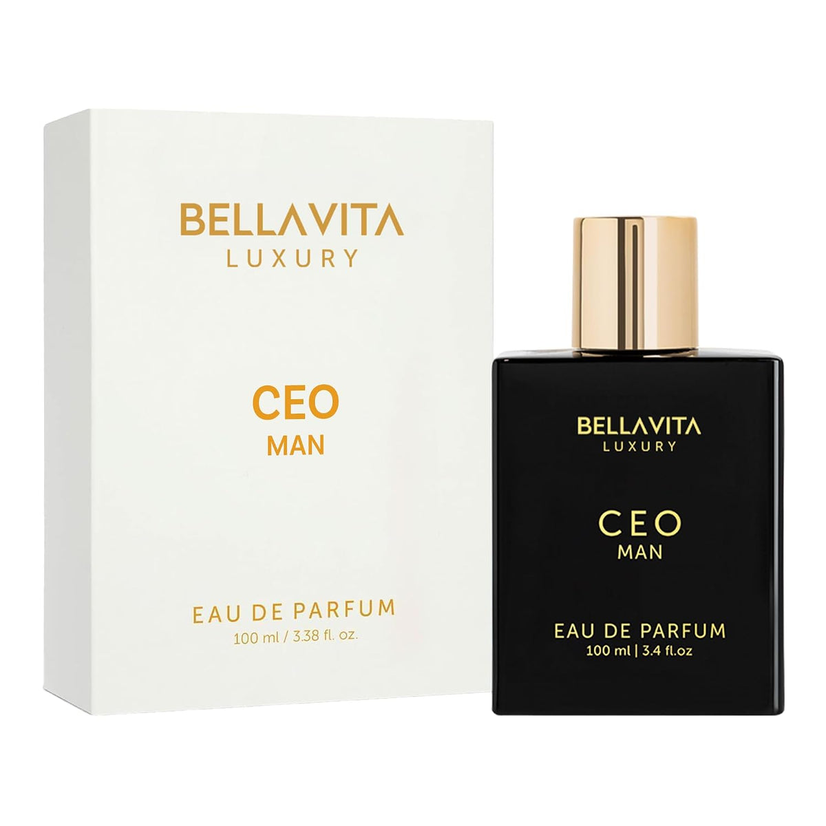 Bellavita Luxury CEO Man Eau de Parfum – Weekend Trip Cologne with Portable 20 ml Travel Size, 100 ml Bottle