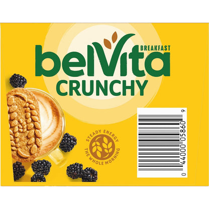 belVita Blueberry Breakfast Biscuits – Shelf-Stable Travel Snack for Road Trips and Camping, 8 Packs