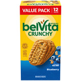 belVita Blueberry Breakfast Biscuits – Lunchbox Snack for School-Age Kids, 4-Biscuit Packs for Easy Portioning