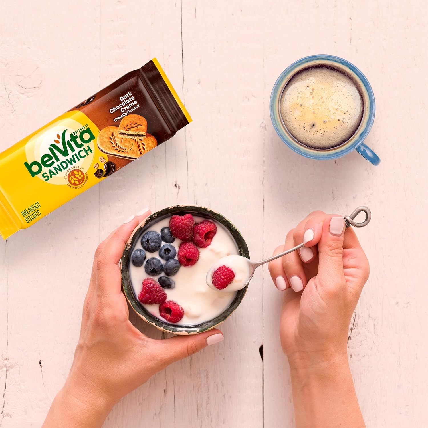 belVita Breakfast Sandwich Bars – School Lunchbox Add-In for Kids and Teens, Dark Chocolate Creme 12-Pack