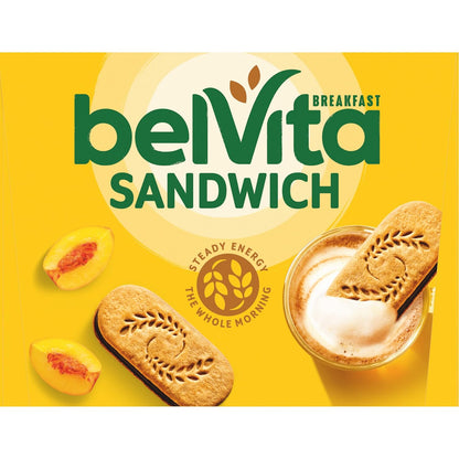 belVita Breakfast Sandwich Bars – School Lunchbox Add-In for Kids and Teens, Dark Chocolate Creme 12-Pack