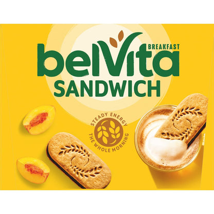 belVita Breakfast Sandwich Bars – School Lunchbox Add-In for Kids and Teens, Dark Chocolate Creme 12-Pack
