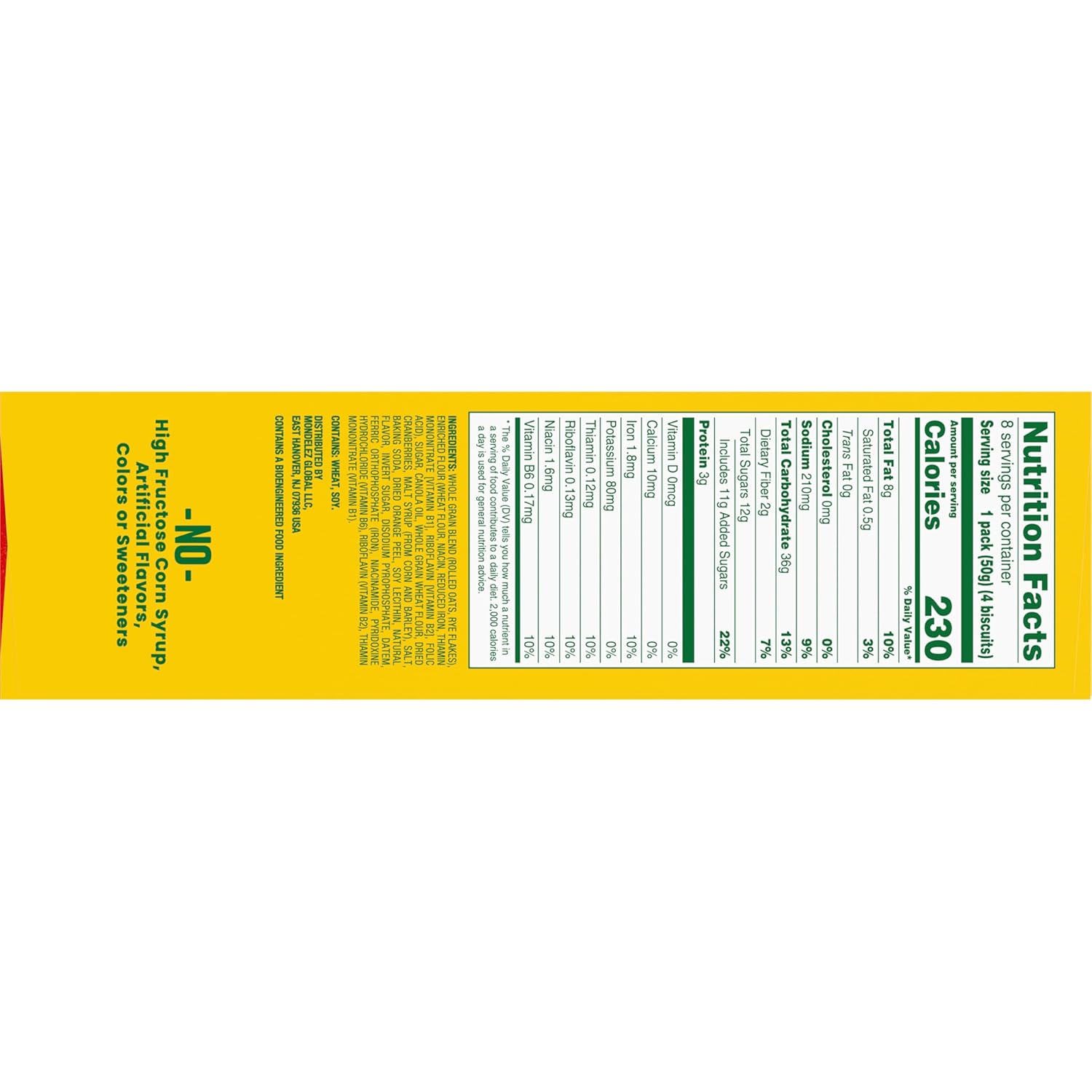 belVita Cranberry Orange Breakfast Biscuits – Clean-Label Morning Fuel with No HFCS or Artificial Sweeteners, 8 Packs of 4