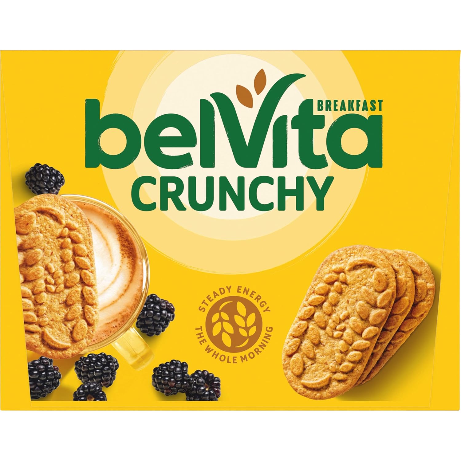 belVita Golden Oat Breakfast Biscuits, 12-Pack — Whole Grain Clean-Label Snack for Health-Conscious Adults