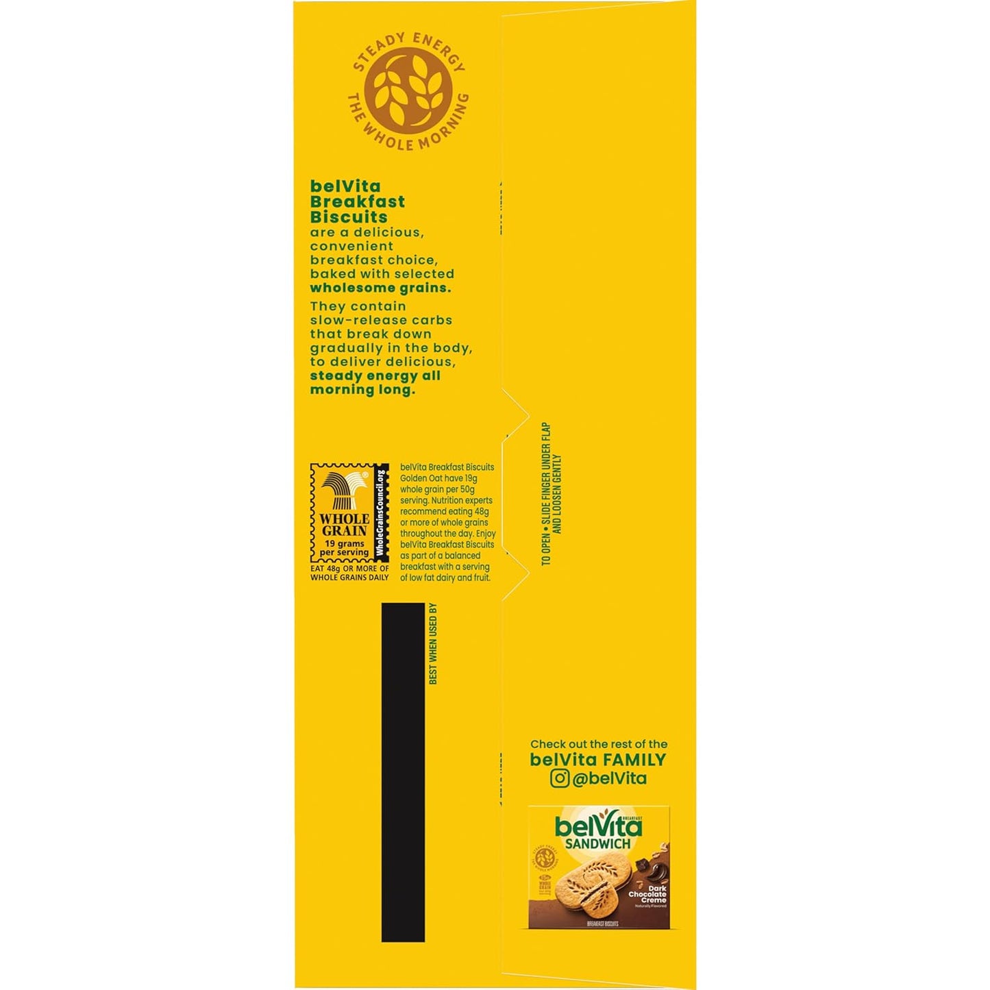 belVita Golden Oat Breakfast Biscuits, 12-Pack — Whole Grain Clean-Label Snack for Health-Conscious Adults
