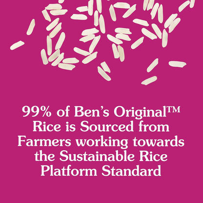 BEN'S ORIGINAL Parboiled White Rice, 5 lb Bulk Pack – Reliable 20-Minute Side Dish for Family Dinners and Stir-Fry Bases
