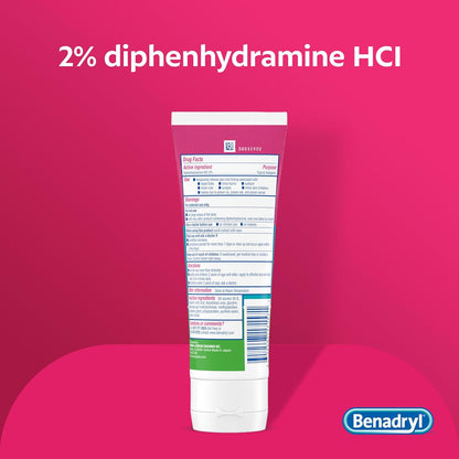 Benadryl Itch Relief Gel Extra Strength – On-the-Go Sunburn and Bite Soother for Outdoor Adventures, 3.5 fl oz
