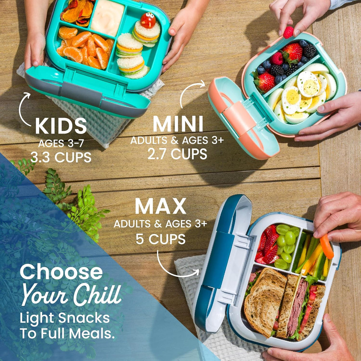 Bentgo Chill Kids Bento Lunch Box – Safe & Easy-Open Meal Container for Preschool and Early Elementary Children Ages 3–7