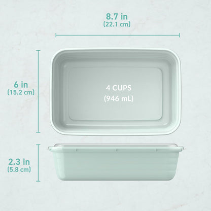 Bentgo Prep Meal Prep Containers with Lids – Clear Stackable Trays for Uncluttered Refrigerator Storage
