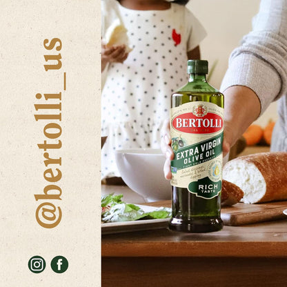 Bertolli Extra Virgin Olive Oil Rich Taste 32 fl oz – Premium Birthday Gift for the Home Chef in Your Life
