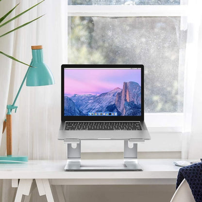 BESIGN LS03 Aluminum Laptop Riser – Adjustable Notebook Stand for Posture Support and Shoulder Pain Relief at Home