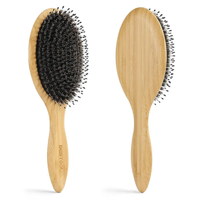 BESTOOL Natural Hair Brush – Romantic Valentine's Day Present for Her with Premium Travel Bag