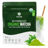 Tenzo Matcha Latte Mix – Calming Pre-Sweetened Japanese Green Tea Powder for Meditation and Self-Care