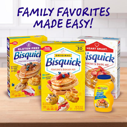 Betty Crocker Bisquick Original Baking Mix – Family Breakfast Essential for Kids' Weekend Pancake Mornings