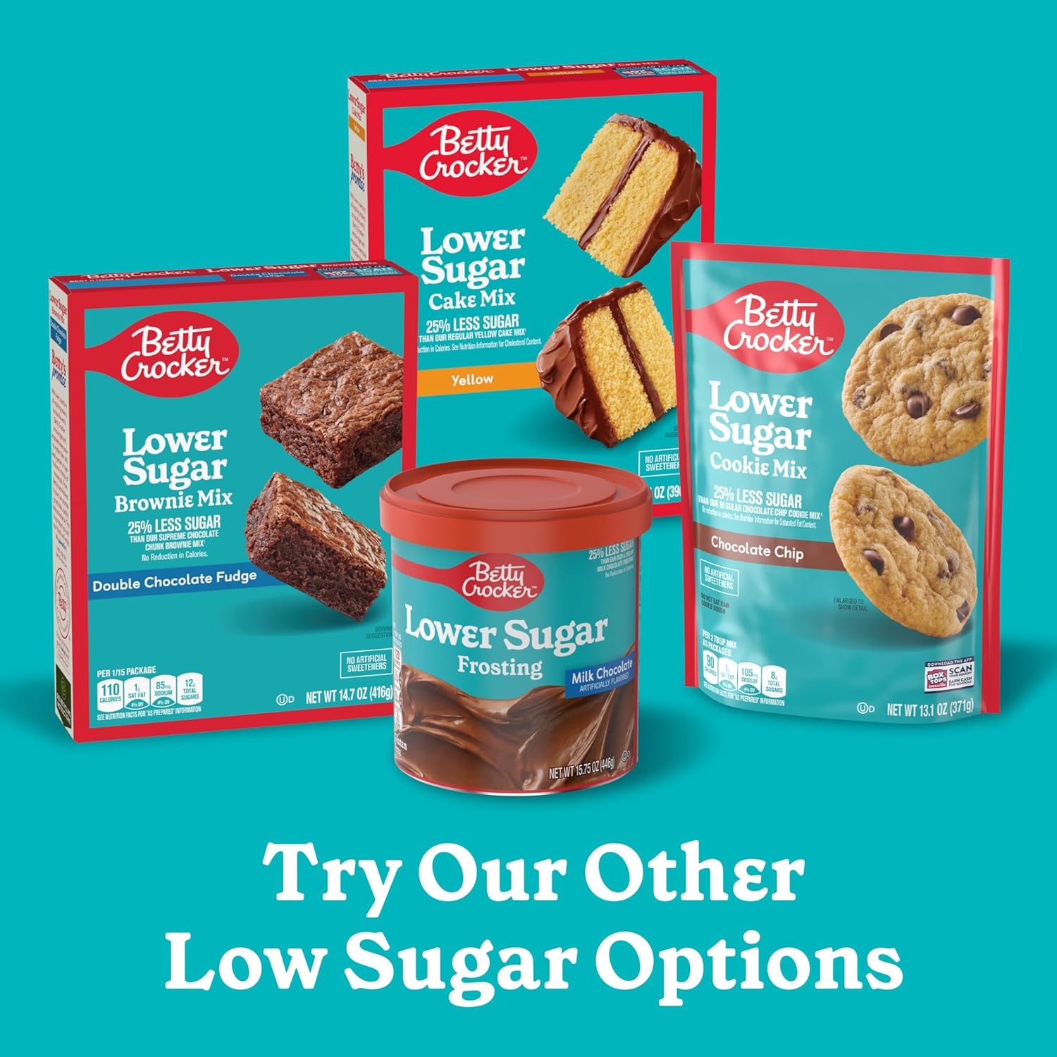 Betty Crocker Lower Sugar Frosting – Wellness Pantry Staple for Diabetics, Rich Milk Chocolate Spread for Guilt-Free Cakes and Brownies