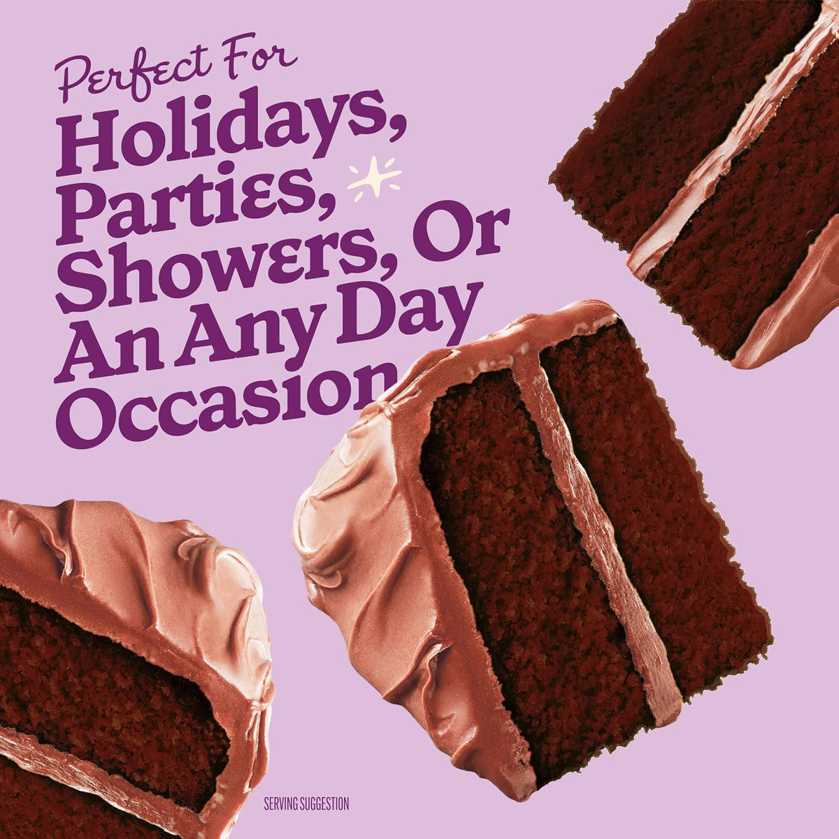 Betty Crocker Super Moist Triple Chocolate Fudge Cake Mix for Potluck Hosting, Reliable Moist Chocolate Cake 13.25 oz