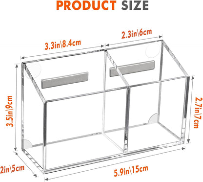 BEYGORM Magnetic Acrylic Marker and Eraser Holder for Fridge and Whiteboard – Sleek Tool-Free Organizer for Intentional, Uncluttered Spaces