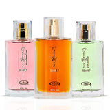 Al-Rehab Choco Musk Trio Gift Set – Mother's Day Present for Her, Layerable Vanilla Perfume Collection