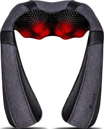 bi-directional rotation kneading massage heads with one-button direction switch