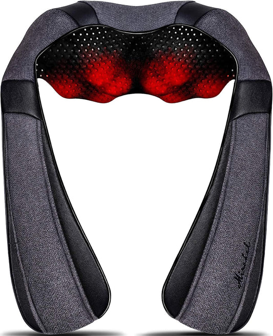 bi-directional rotation kneading massage heads with one-button direction switch