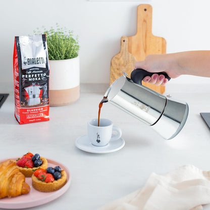 Bialetti New Venus Induction Moka Pot – Luxurious Anniversary Gift for Him, 6-Cup Italian Stovetop Espresso Maker in Stainless Steel