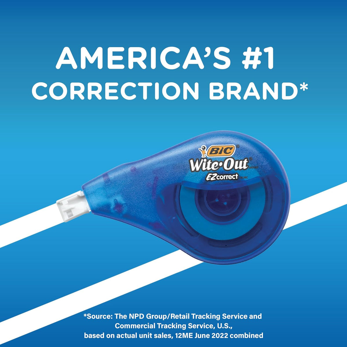 BIC Wite-Out EZ Correct Correction Tape as a Practical Stocking Stuffer for Students, Ambidextrous 10 Count
